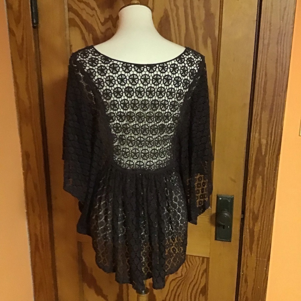 Brown lace boho hippie chic cover up - Picture 10 of 10